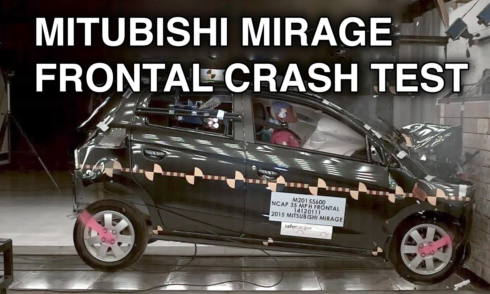 2015 Mitsubishi Mirage / Space Star Frontal Crash Test